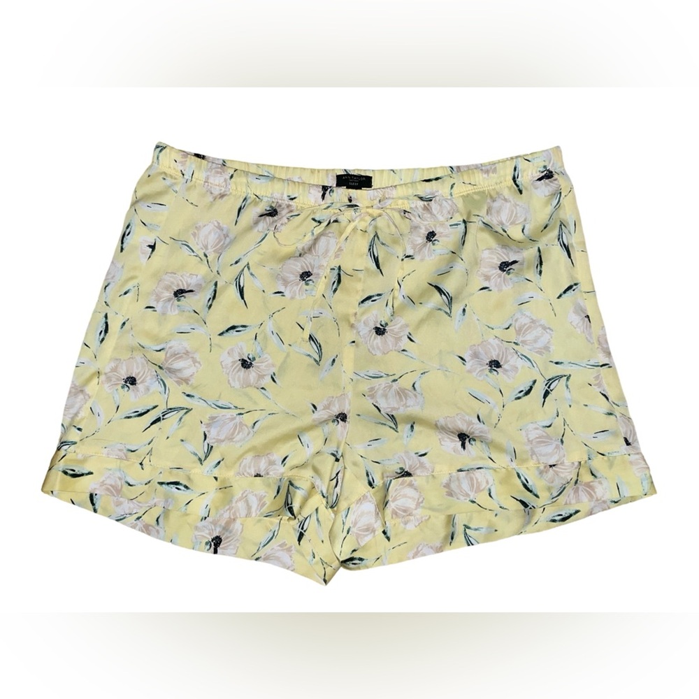 Ann Taylor Sleep Yellow Floral Pajama/Lounge Shorts